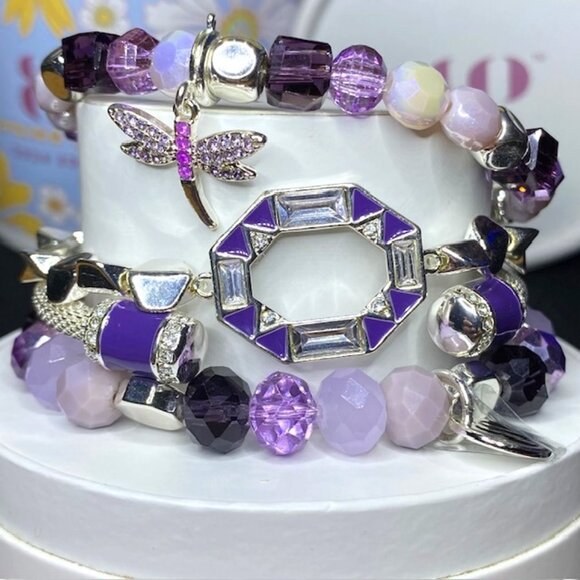 Dragonfly Dreams w/ Removable Purple Dragonfly Charm RBP6905 Spring Stack 2024 - Picture 1 of 6